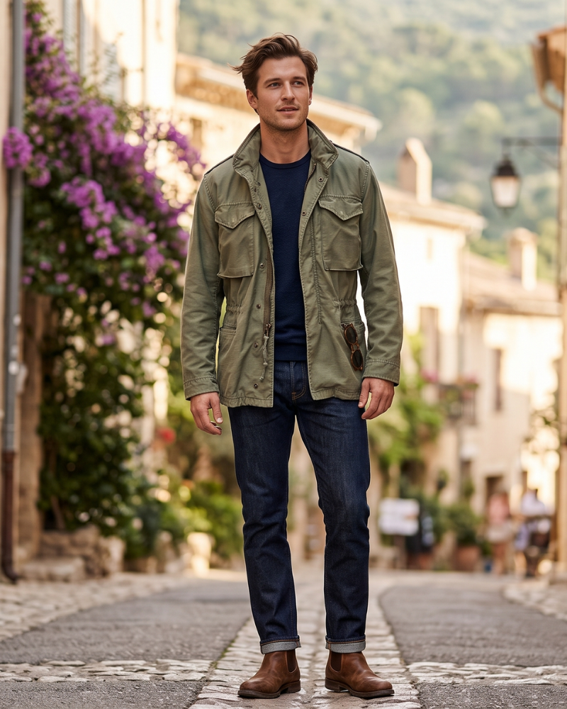 Brennon Giacca Uomo M-65 Field – Giacca Militare Vintage con Design Funzionale e Stile Senza Tempo