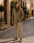 Hadrian Veste Vintage Homme – Veste Classique Rétro avec Doublure Confortable et Style Intemporel