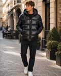 Ethan Chaqueta Hombre - Chaqueta Acolchada con Capucha, Aislamiento Térmico y Estilo Moderno