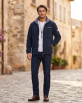Brandon Veste Polaire Homme – Veste Outdoor Chaude et Légère avec Col Haut Protecteur