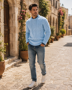 Grayson Jersey de Hombre – Jersey Trenzado Cálido y Elegante de Punto Cómodo para Invierno