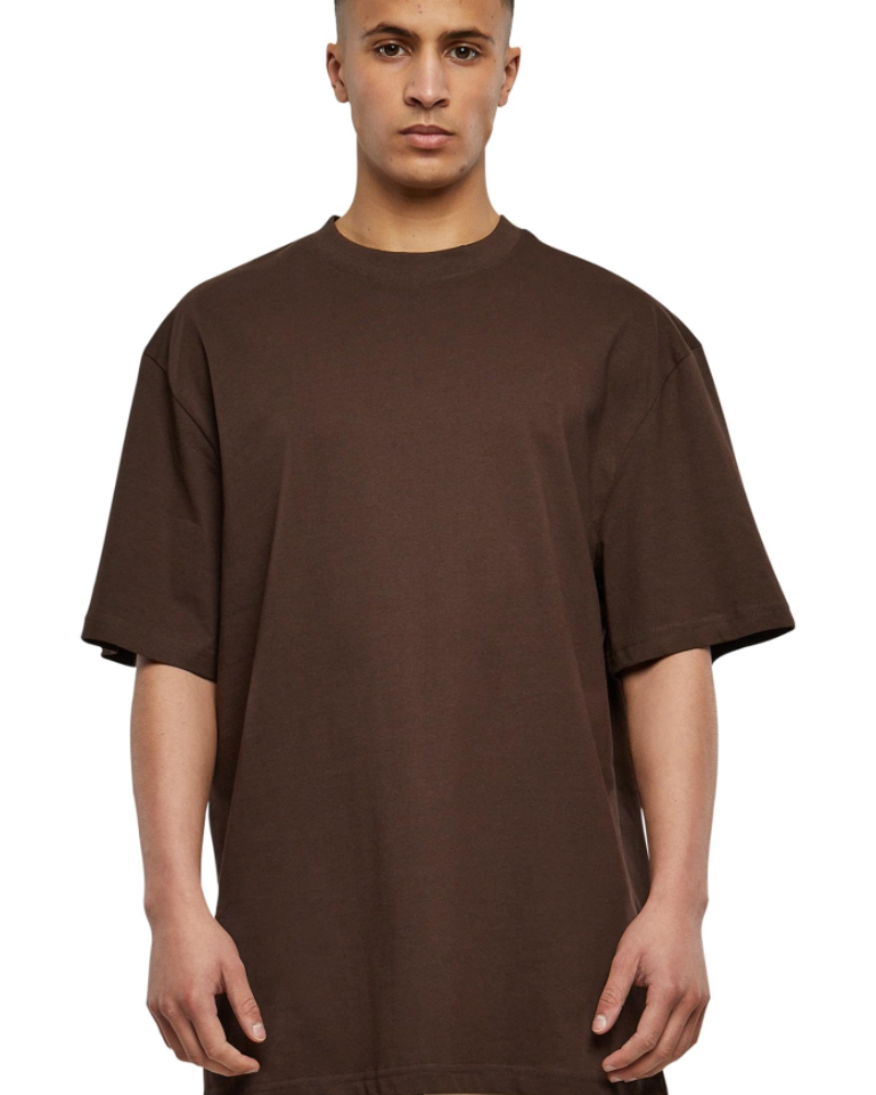 Brandon T-Shirt Oversize Homme – Haut Long 100 % Coton Col Rond Manches Courtes Streetwear