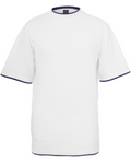 Colton T-Shirt Oversize Homme – Haut 100 % Coton à Empiècements Contrastés Col Rond