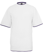 Camiseta Oversize Colton para Hombre – Parte Superior 100 % Algodón con Paneles en Contraste y Cuello Redondo