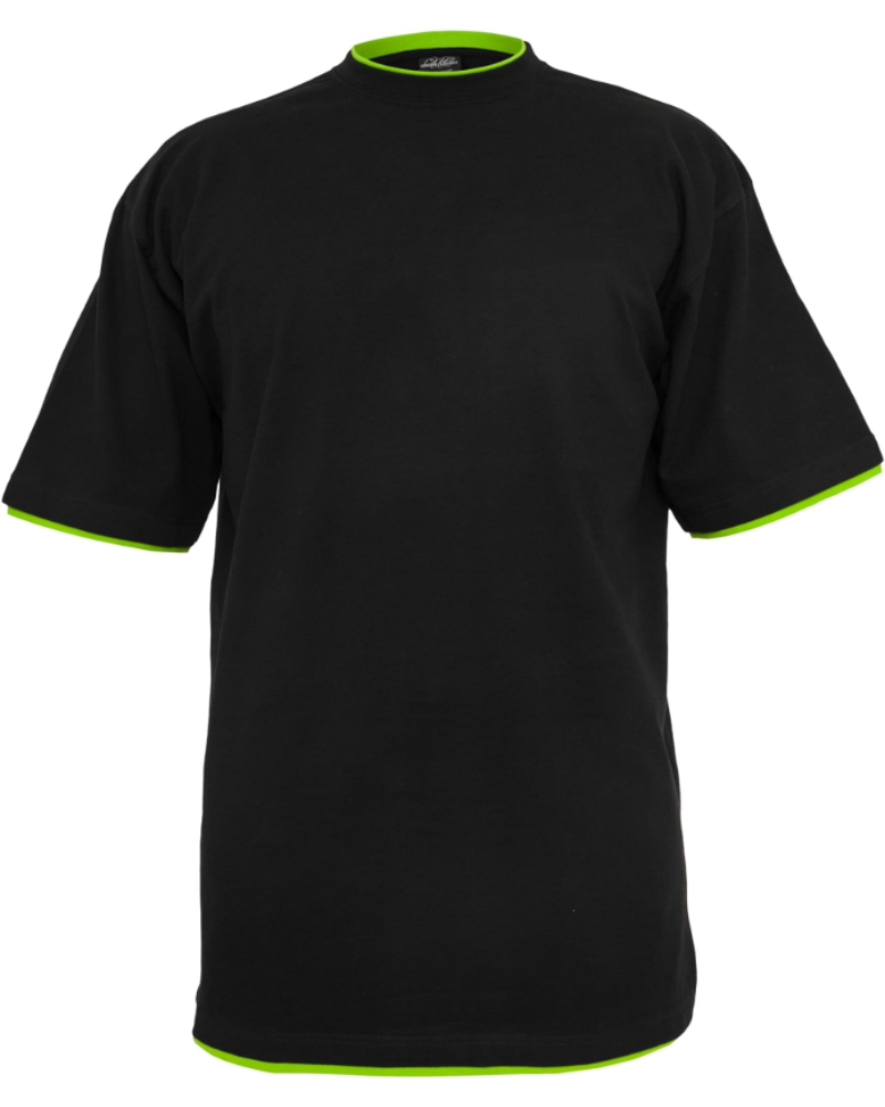 Colton T-Shirt Oversize Homme – Haut 100 % Coton à Empiècements Contrastés Col Rond