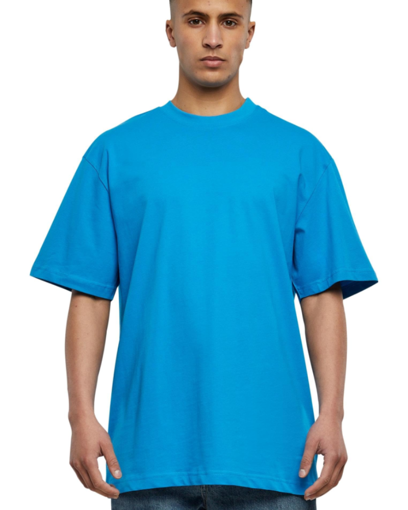Brandon T-Shirt Oversize Homme – Haut Long 100 % Coton Col Rond Manches Courtes Streetwear