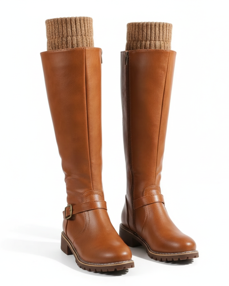 Camille Women's Leather Boots – Elegant, Comfortable & Timeless Style Footwear