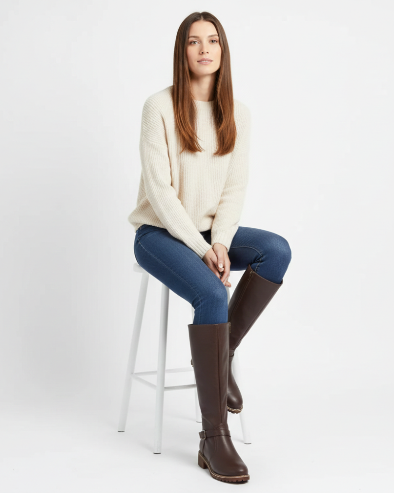 Camille Bottes Femme en Cuir – Chaussures Élégantes, Confortables & Style Intemporel