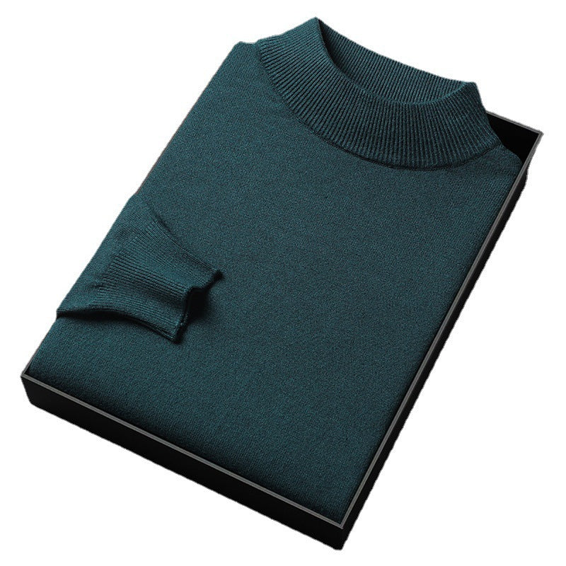 Andrew Pull Homme Hiver – Pull en Maille Chaude avec Col Mi-Montant et Coupe Élégante