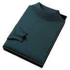 Andrew Pull Homme Hiver – Pull en Maille Chaude avec Col Mi-Montant et Coupe Élégante