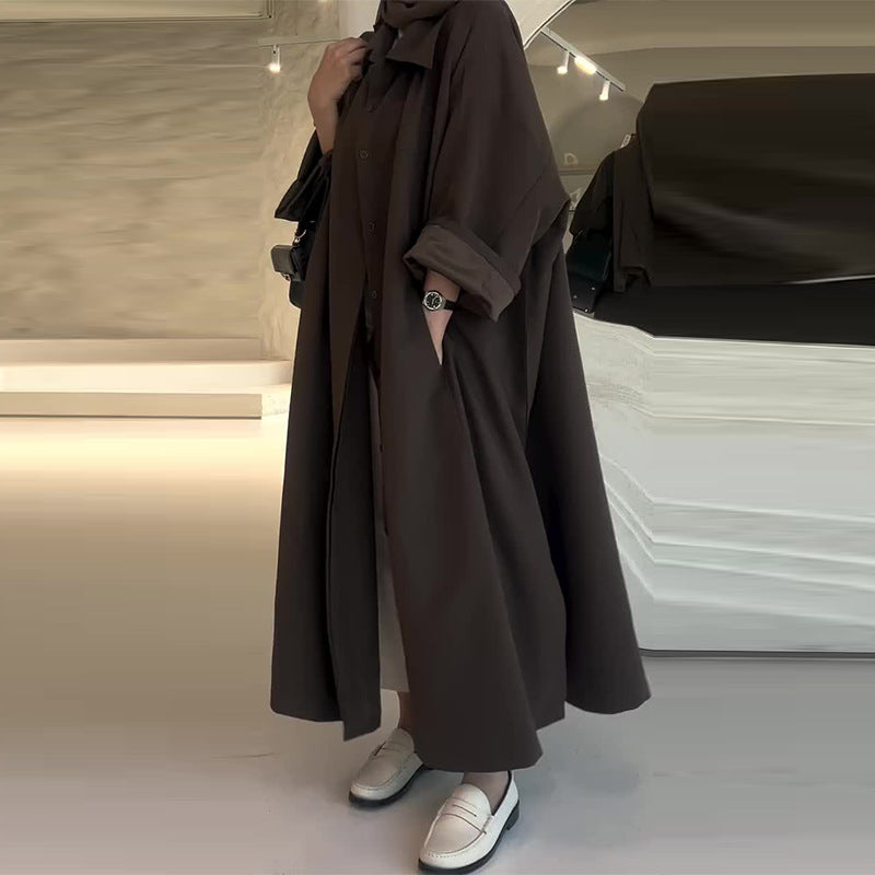 Wilma Manteau Long Oversize Femme – Manteau d’Hiver Chaud avec Coupe Décontractée & Design Minimaliste