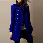 Pauline Cappotto Donna in Lana – Cappotto Lungo Elegante con Taglio Moderno e Stile Senza Tempo