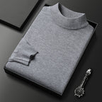Andrew Pull Homme Hiver – Pull en Maille Chaude avec Col Mi-Montant et Coupe Élégante