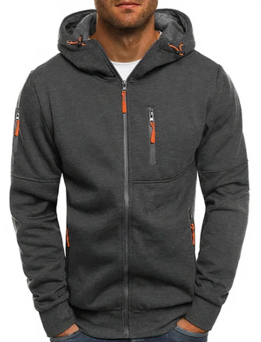 Alex Sweat à Capuche Homme – Veste Zippée en Coton Premium, Confortable & Moderne