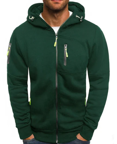Alex Sweat à Capuche Homme – Veste Zippée en Coton Premium, Confortable & Moderne