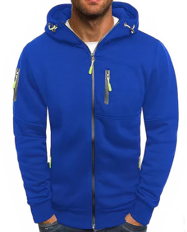 Alex Sweat à Capuche Homme – Veste Zippée en Coton Premium, Confortable & Moderne