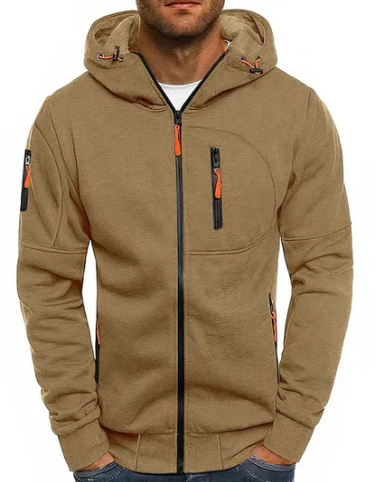 Alex Sweat à Capuche Homme – Veste Zippée en Coton Premium, Confortable & Moderne