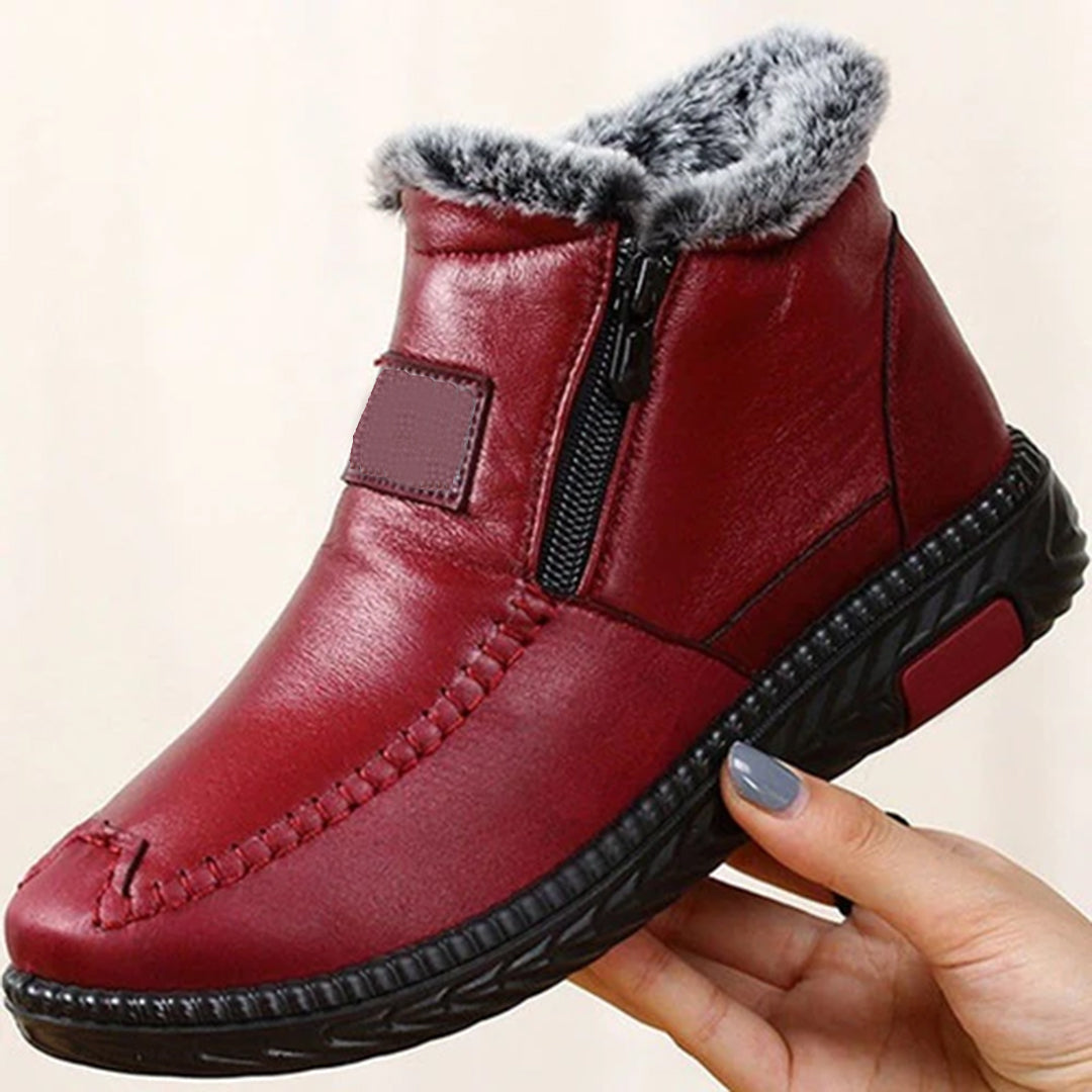 Elowen Bottes d'Hiver Femme – Bottes Chaudes avec Doublure en Fausse Fourrure et Semelle Antidérapante