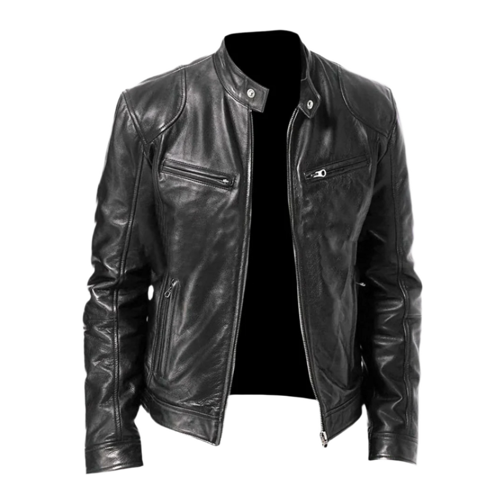 Darius Veste Homme en Cuir – Blouson Élégant en Cuir Premium avec Style Intemporel