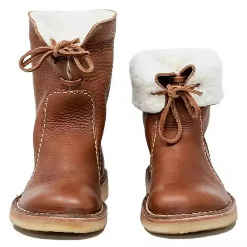 Arrienne Women's Warm Lined Boots – Elegant Non-Slip Boots with Faux Fur Lining