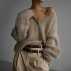 Madeline Cardigan Donna in Cashmere – Cardigan Ampio 100% Cashmere Morbido ed Elegante