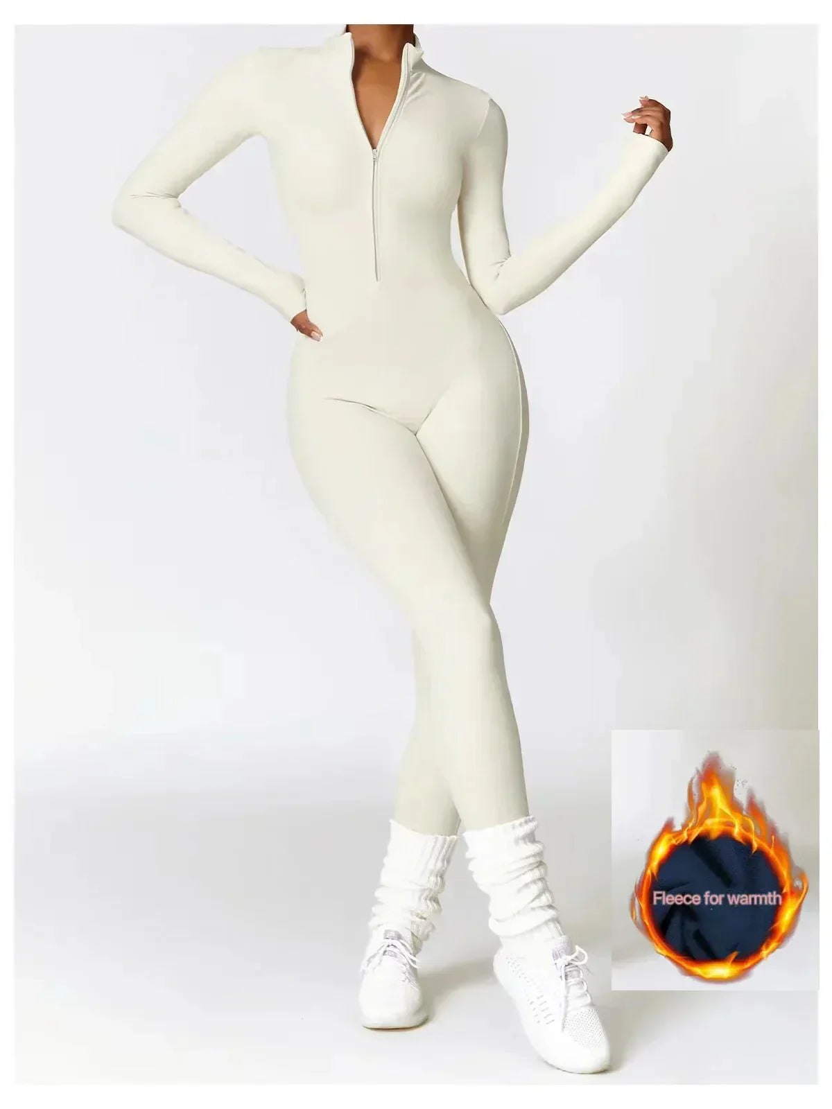 Savannah Combinaison Hiver Femme – Combinaison en Polaire Chaude avec Stretch et Col Réglable