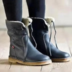 Arrienne Bottes Chaudes Femme Doublées – Boots Élégantes Antidérapantes avec Doublure en Fausse Fourrure