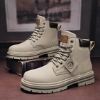 Julien Bottes Homme à Lacets – Chaussures en Cuir Antidérapantes avec Confort Durable
