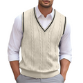 Connor Men's Sleeveless Sweater – Stylish and Comfortable V-Neck Sweater with a Modern Design