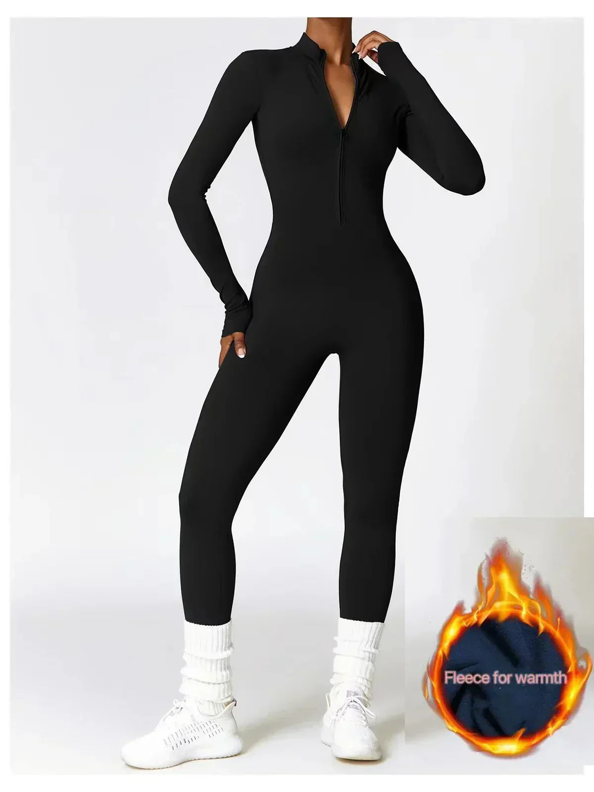 Savannah Combinaison Hiver Femme – Combinaison en Polaire Chaude avec Stretch et Col Réglable