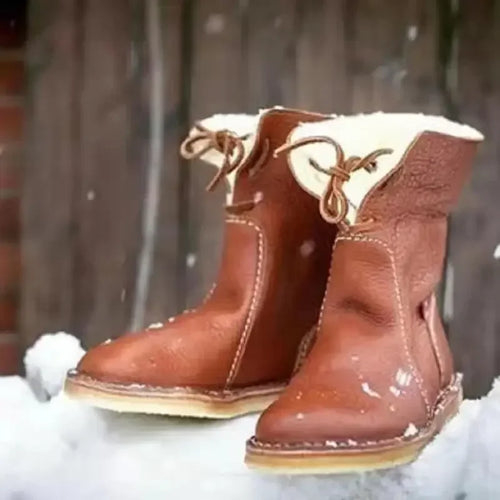 Arrienne Bottes Chaudes Femme Doublées – Boots Élégantes Antidérapantes avec Doublure en Fausse Fourrure
