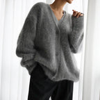 Madeline Cardigan Donna in Cashmere – Cardigan Ampio 100% Cashmere Morbido ed Elegante