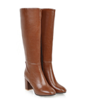 Avery Women's Boots – Block Heel Tall Boots with Side Zip and Elegant Style