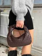 Olivia Sac Mini Trenzado Mujer – Bolso Elegante Efecto Metalizado con Diseño Trenzado Moderno