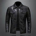 Nathaniel Men's Leather Jacket – Elegant Premium Leather Blouson with Timeless Cut