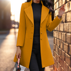 Scarlett Cappotto in lana mista da donna – Giacca invernale aderente dal design classico ed elegante