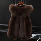 Kelsey Gilet Femme en Fausse Fourrure – Gilet Élégant avec Coupe Ajustable & Doublure Douce