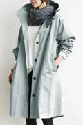 Rebecca Women's Raincoat – Urban Rain Jacket with Oversized Hood and Breathable Fabric
