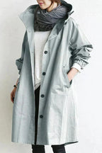 Rebecca Impermeabile Donna – Impermeabile Urbano con Cappuccio Oversize e Tessuto Traspirante