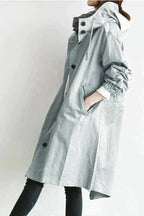 Rebecca Impermeabile Donna – Impermeabile Urbano con Cappuccio Oversize e Tessuto Traspirante