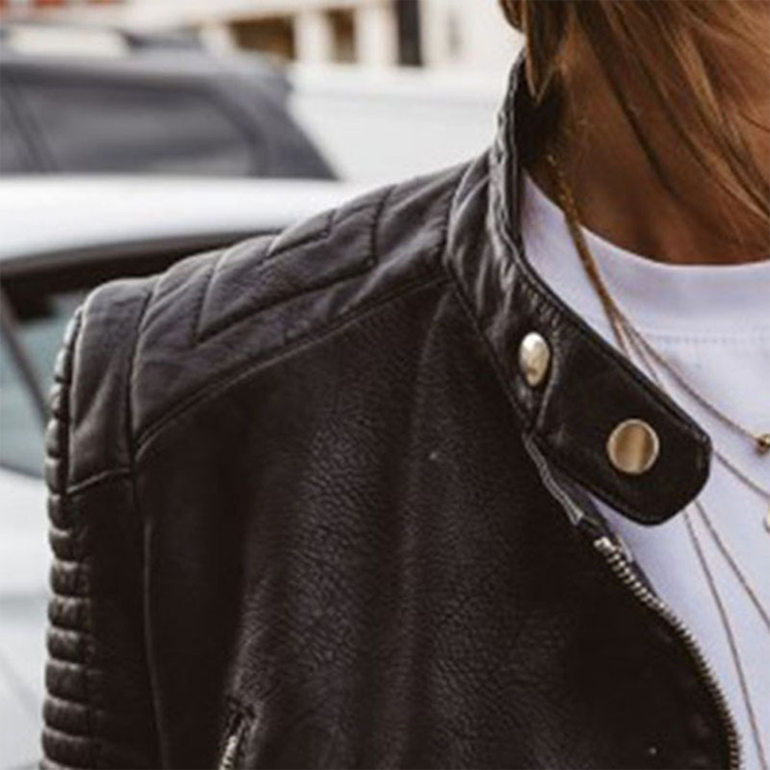 Women's Genuine Leather Vest Megan – Stylish & Timeless Fitted Jacket
