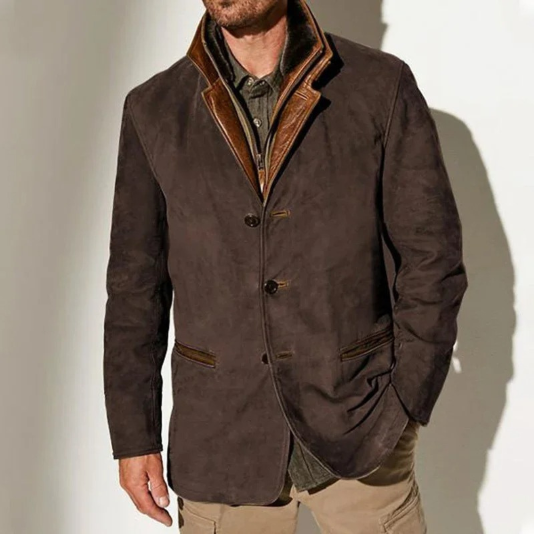Hadrian Veste Vintage Homme – Veste Classique Rétro avec Doublure Confortable et Style Intemporel