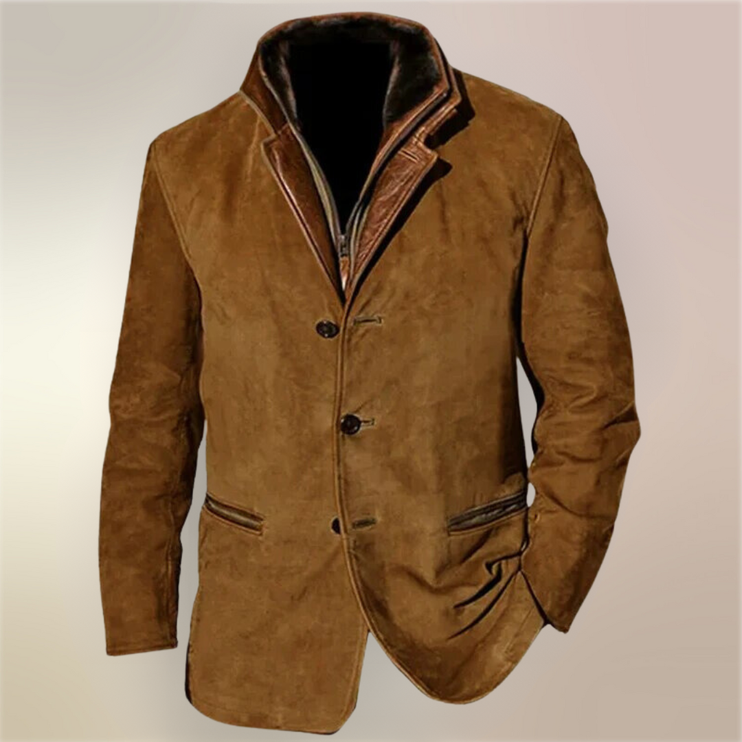 Hadrian Veste Vintage Homme – Veste Classique Rétro avec Doublure Confortable et Style Intemporel