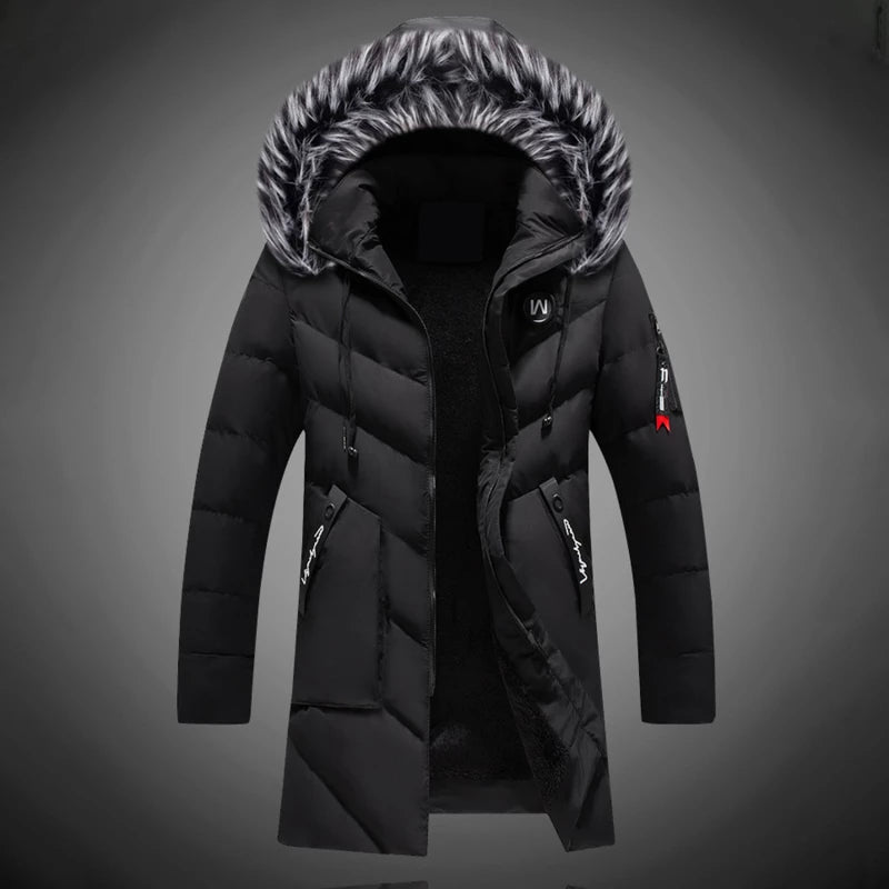 Landon Manteau Homme d'Hiver – Parka Chaude avec Tissu Déperlant et Capuche Ajustable