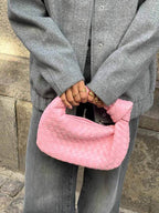 Olivia Sac Mini Trenzado Mujer – Bolso Elegante Efecto Metalizado con Diseño Trenzado Moderno