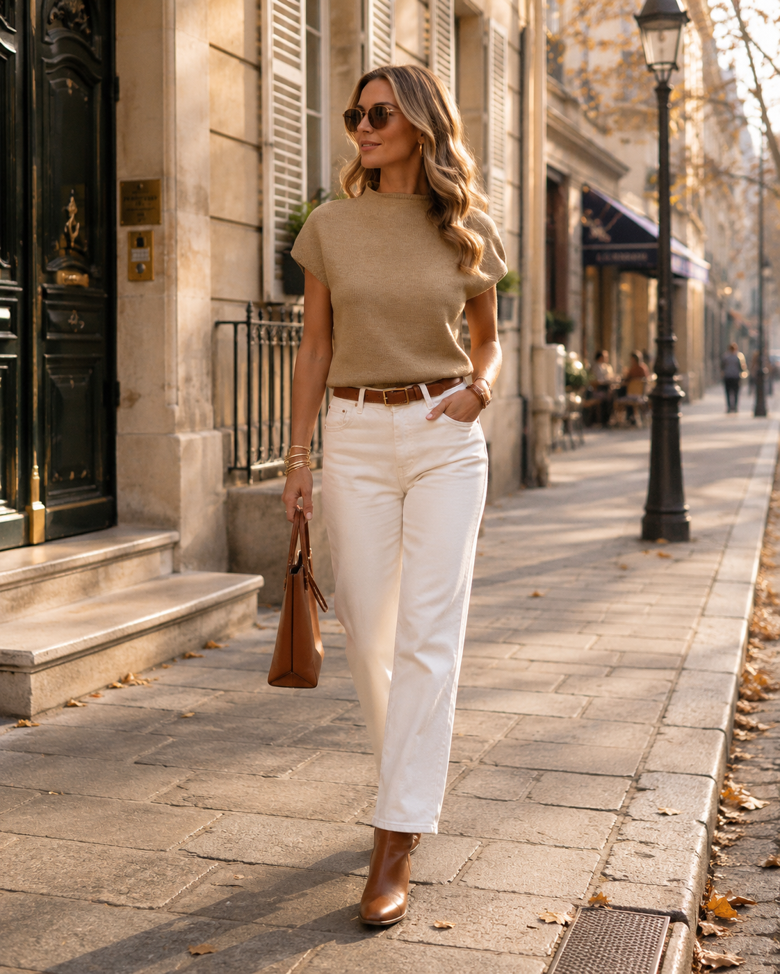 Ramona Pull femme col montant – Maille légère, manches courtes, coupe décontractée