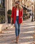 Beatrice Cardigan Femme – Devant Ouvert, Coupe Décontractée, Manches Longues & Poches