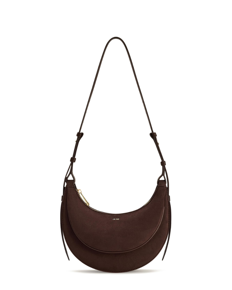 Greer Borsa a Tracolla Donna – Borsa in Pelle Vegana con Tracolla Regolabile e Finiture Dorate