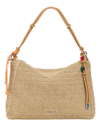 Harlow Borsa a Tracolla Donna – Grande Borsa Rettangolare in Rafia con Tracolle Rimovibili