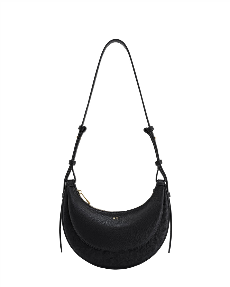 Greer Borsa a Tracolla Donna – Borsa in Pelle Vegana con Tracolla Regolabile e Finiture Dorate